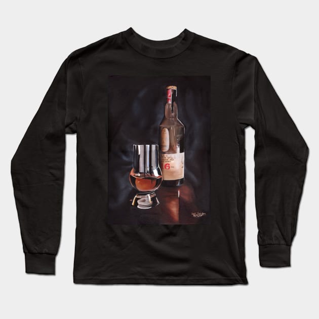 The Single Malt Scotch - Oil Painting Long Sleeve T-Shirt by lucafon18